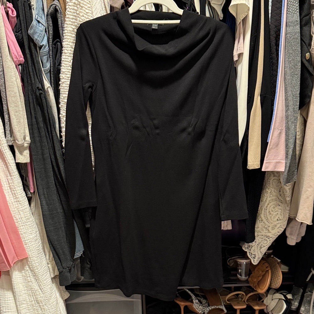 COS Black Long Sleeve Dress